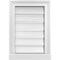 Ekena Millwork Vertical Surface Mount PVC Gable Vent: Functional, w/ 2"W x 2"P Brickmould Sill Frame, 14"W x 20"H GVPVE14X2003SF - alternate 1